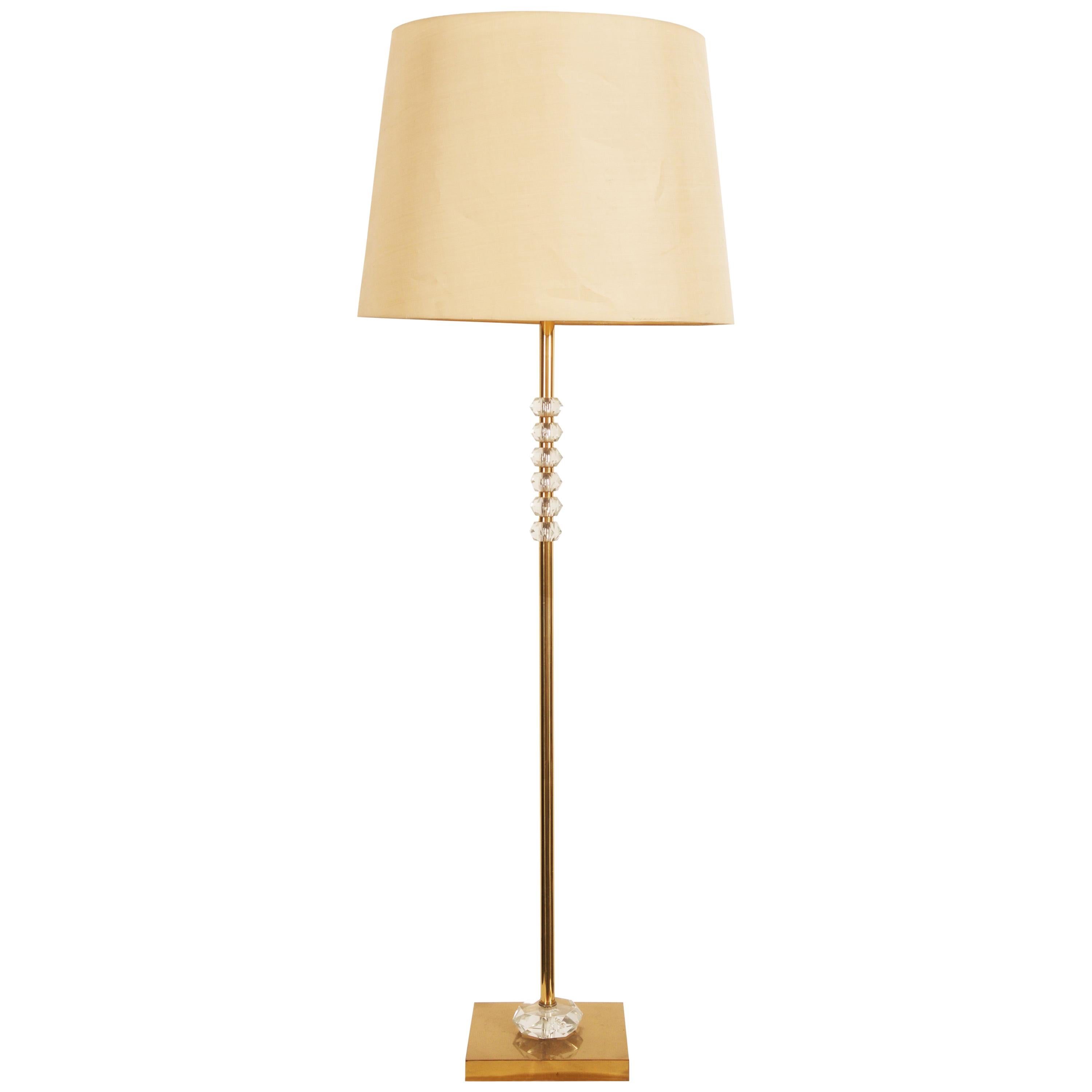 Austrian Floor Lamp Attributed to Lobmeyr For Sale