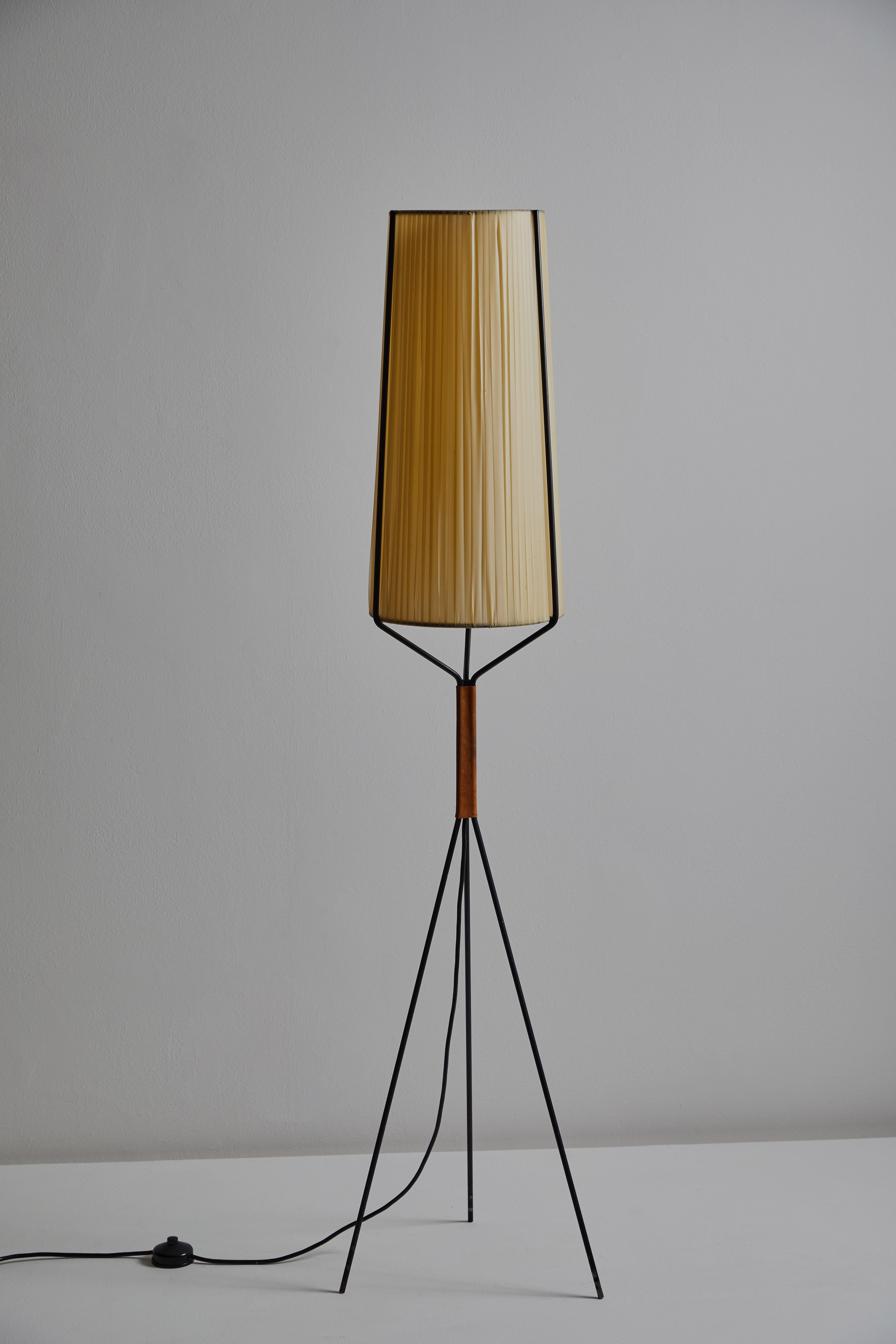Leather Austrian Floor Lamp