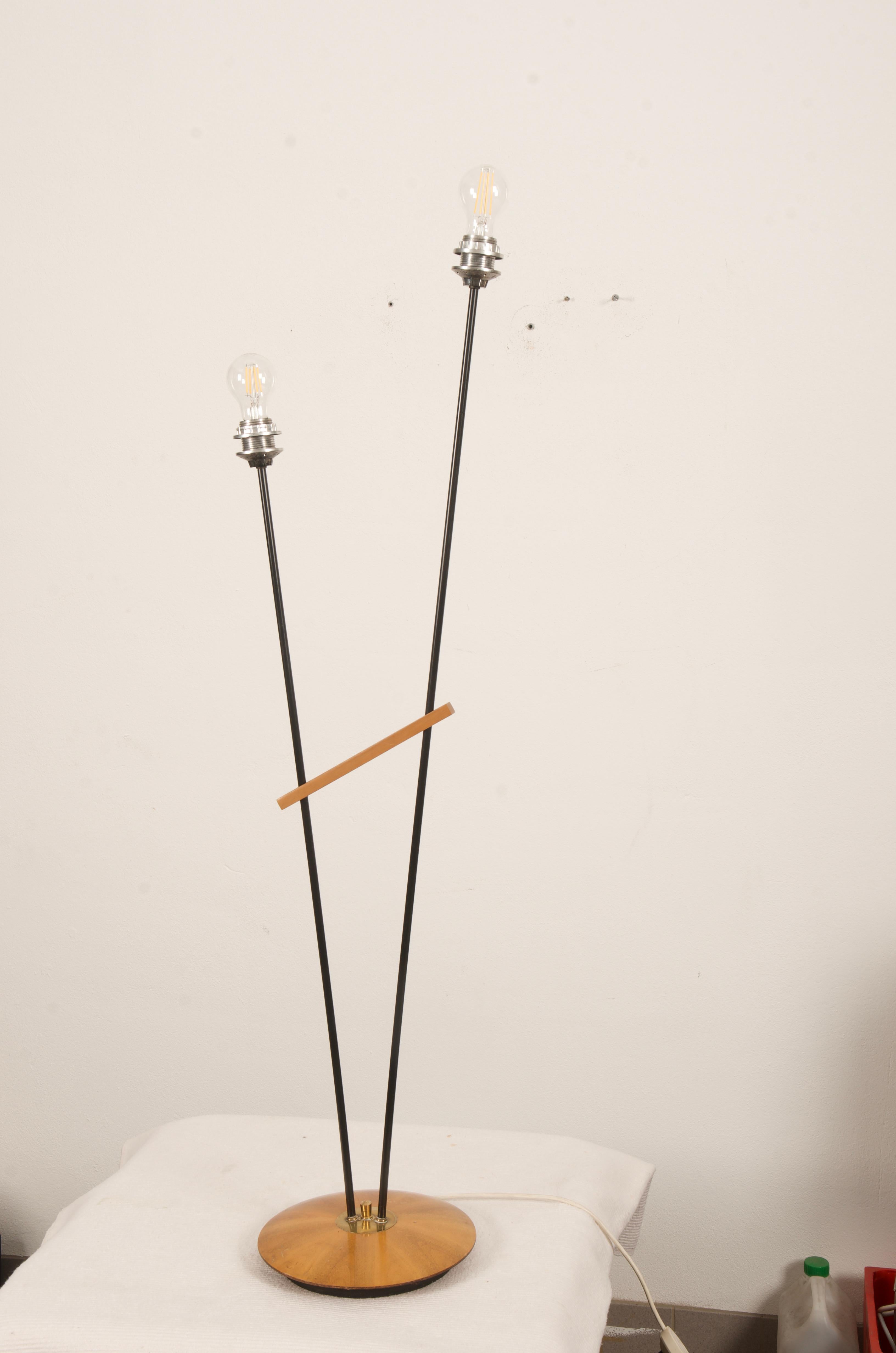 Brass Austrian Floor Lamp from the 1970s For Sale