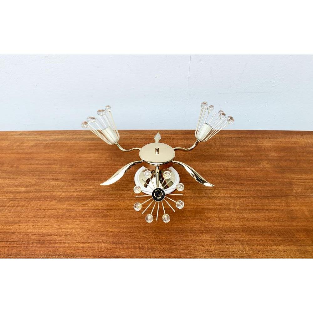Lampada da soffitto austriaca a forma di fiore di Emil Stejnar per Rupert Nikoll, Austria, anni '50 in vendita 2