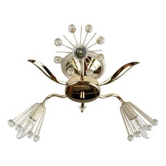 Austrian Flower Ceiling Lamp by Emil Stejnar for Rupert Nikoll, Austria, 1950s