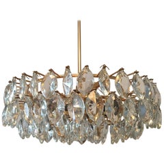 Austrian Gilded Five-Tiered Bakalowits Style Crystal Chandelier, 1970s