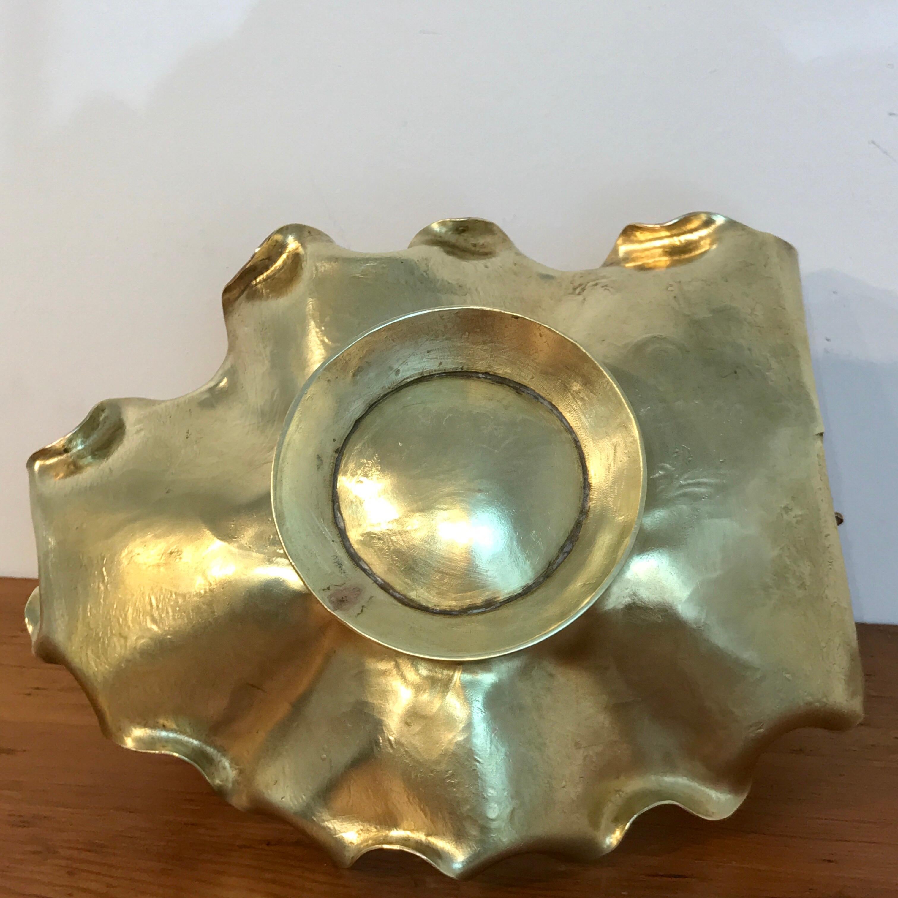 Austrian Gilt Bronze Bird Motif Basket For Sale 6