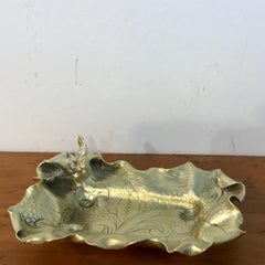 Austrian Gilt Bronze Bird Motif Vide-Poche