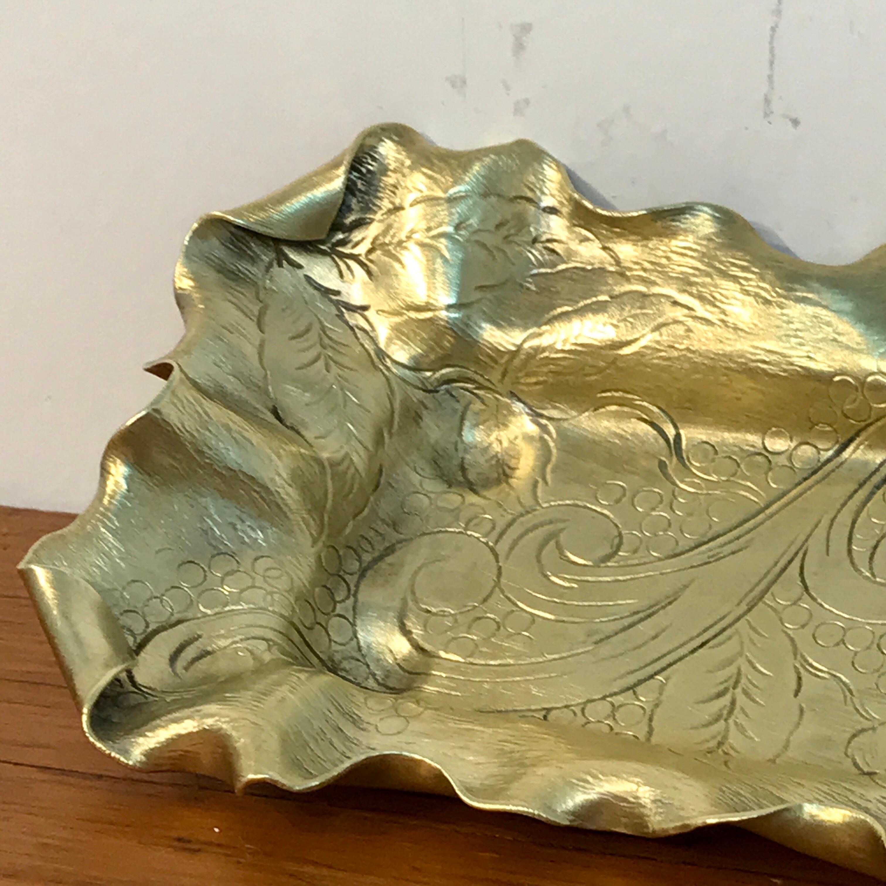 Austrian Gilt Bronze Bird Motif Vide-Poche For Sale 3