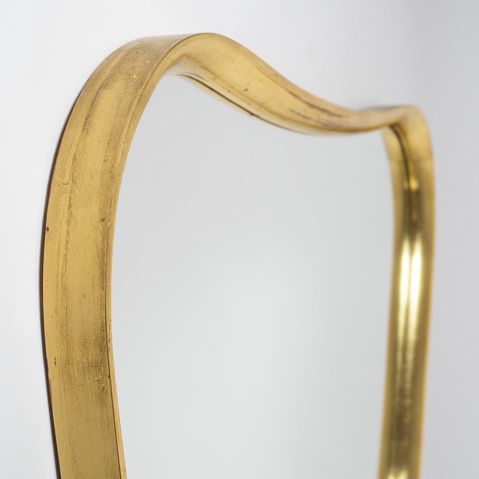 Mid-Century Modern Austrian Giltwood Mirror, 1940s