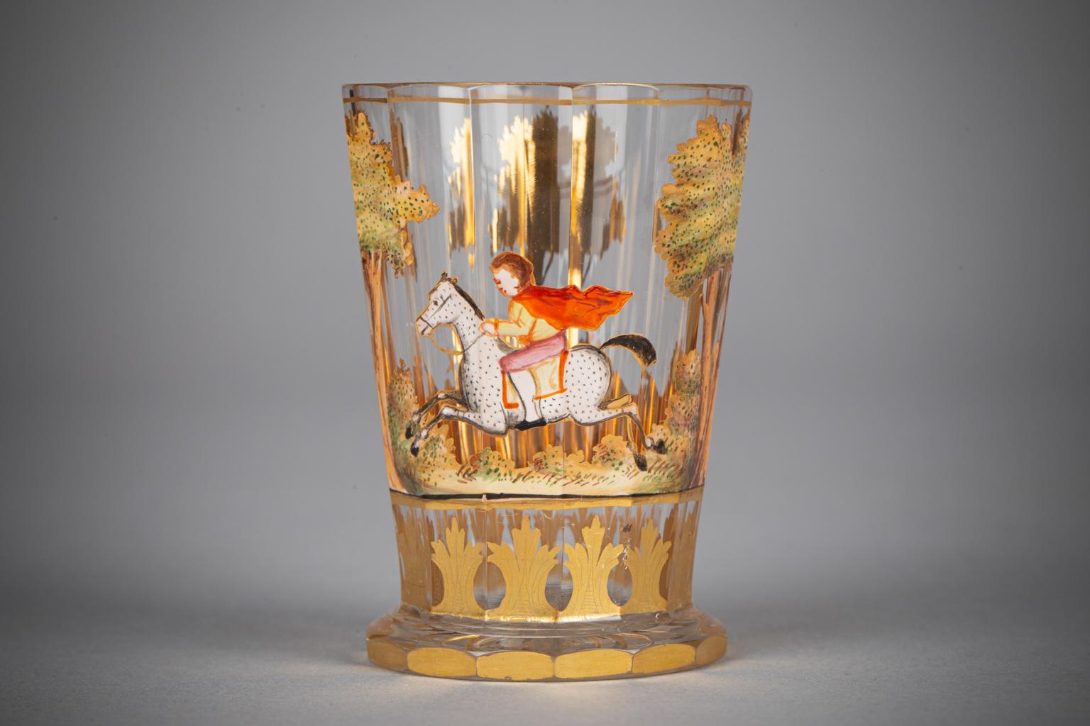 Ensemble de liqueurs en verre autrichien de style Lobmeyer, vers 1860 en vente 2