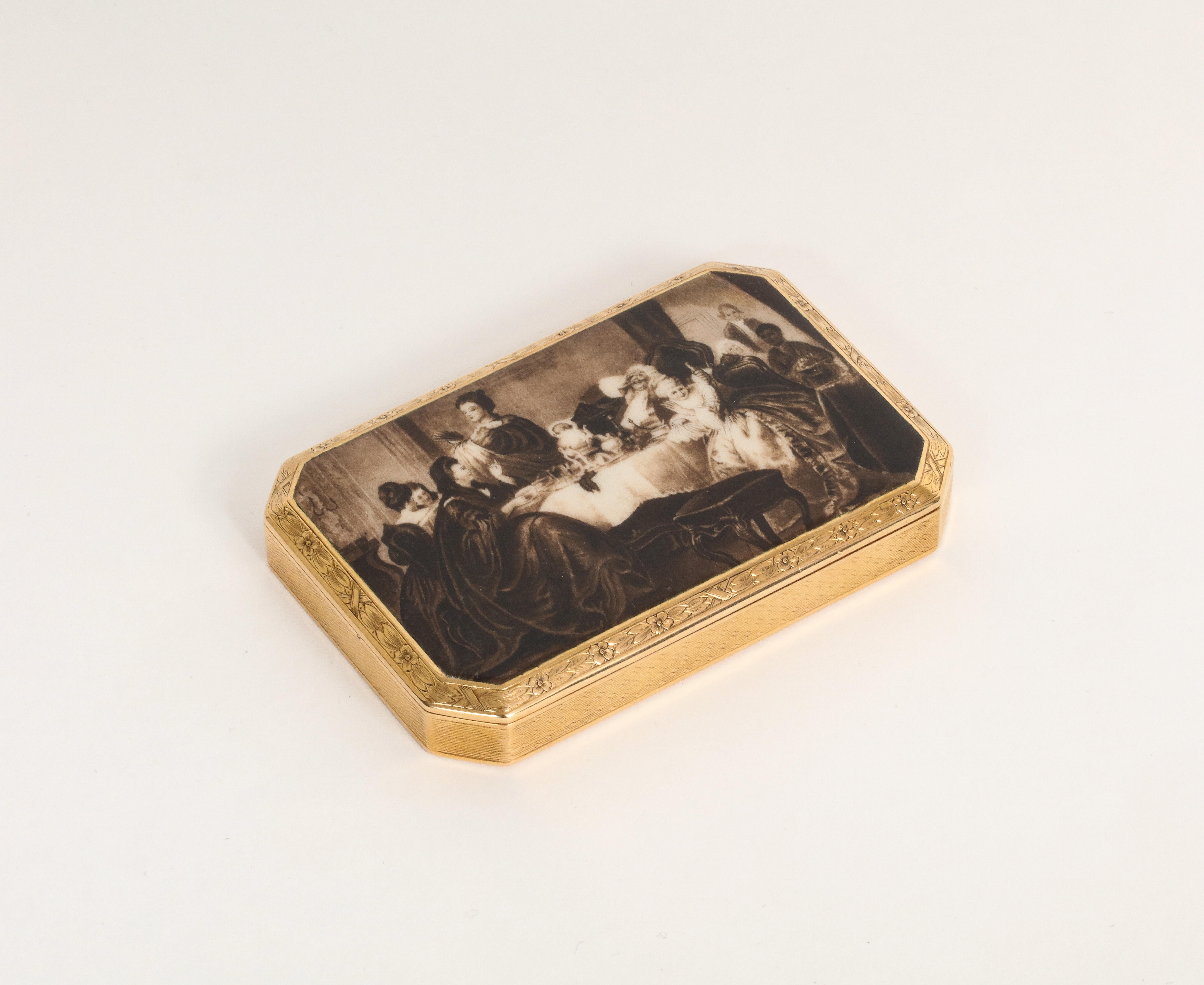 Early 20th Century Austrian Gold Snuff Box