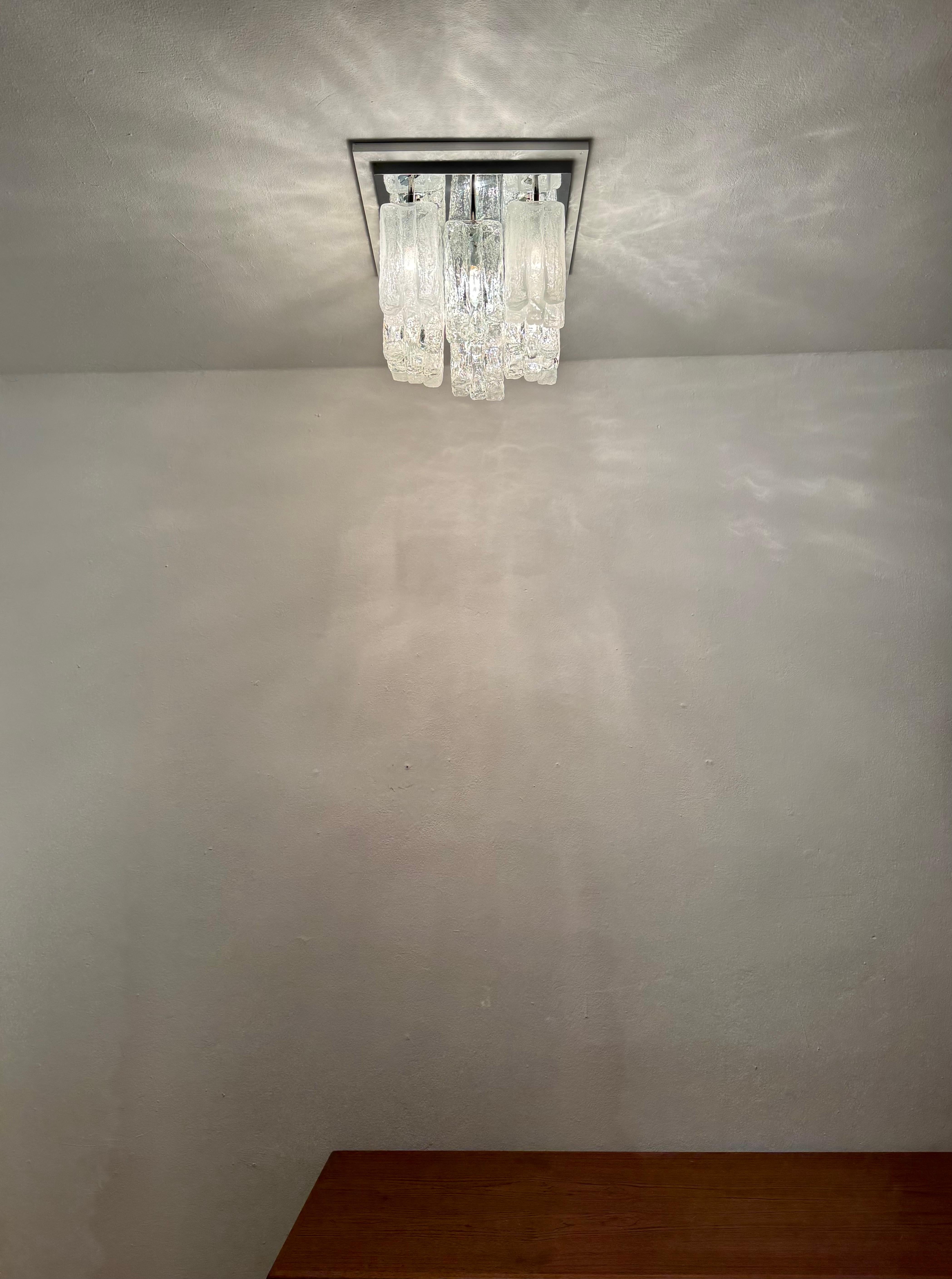 Austrian Granada Flush Light by J.T. Kalmar For Sale 3