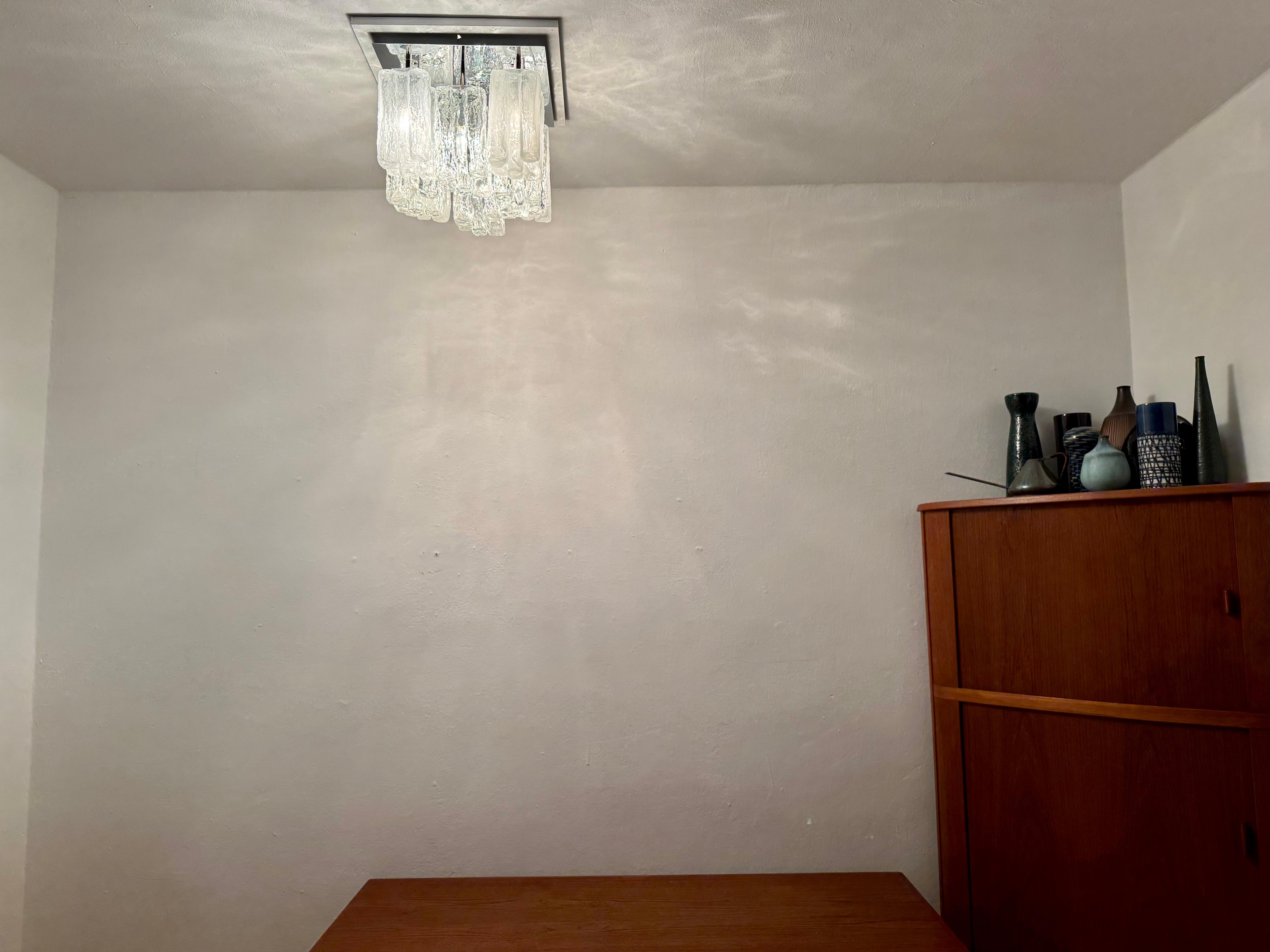 Austrian Granada Flush Light by J.T. Kalmar For Sale 4