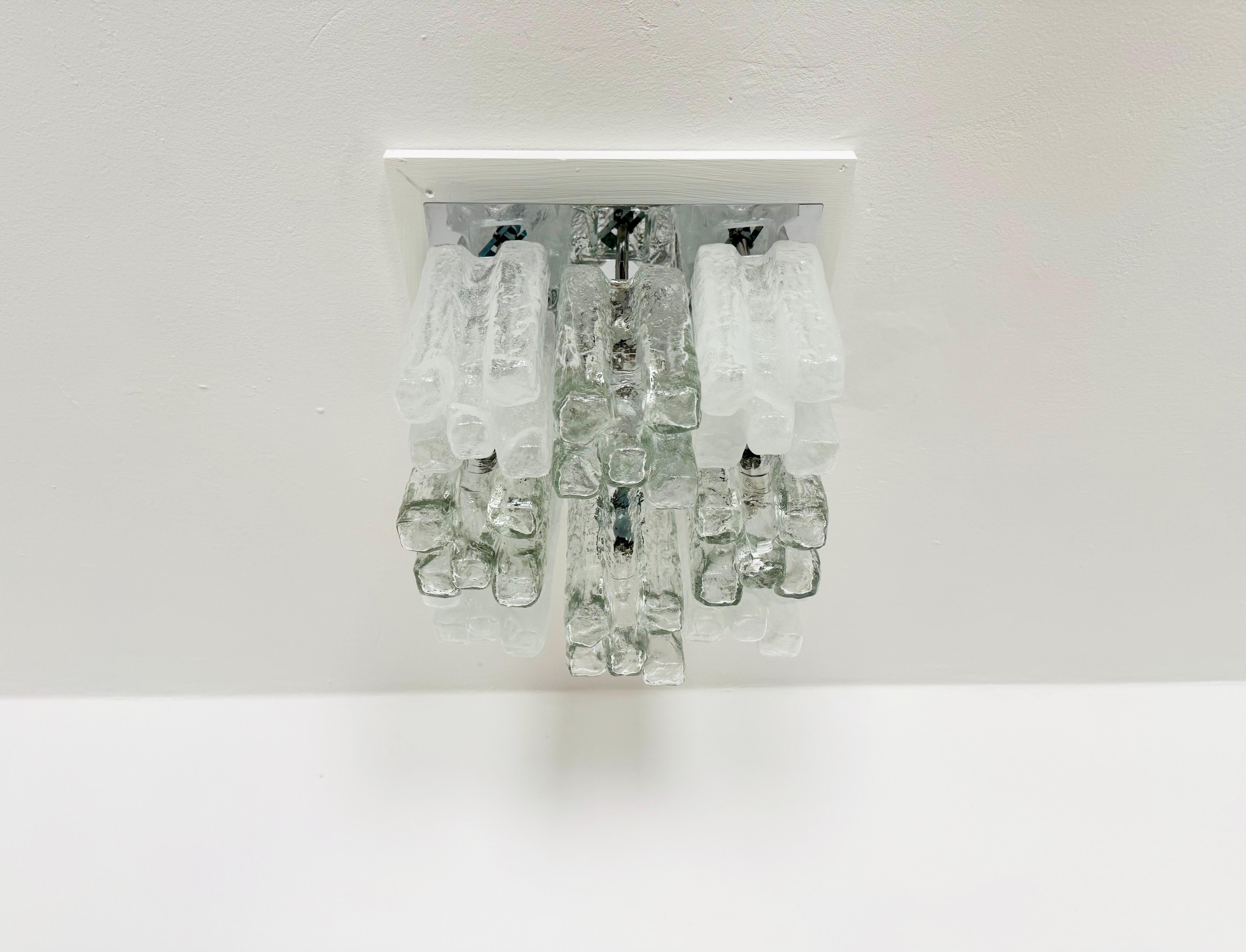 German Austrian Granada Flush Light by J.T. Kalmar For Sale