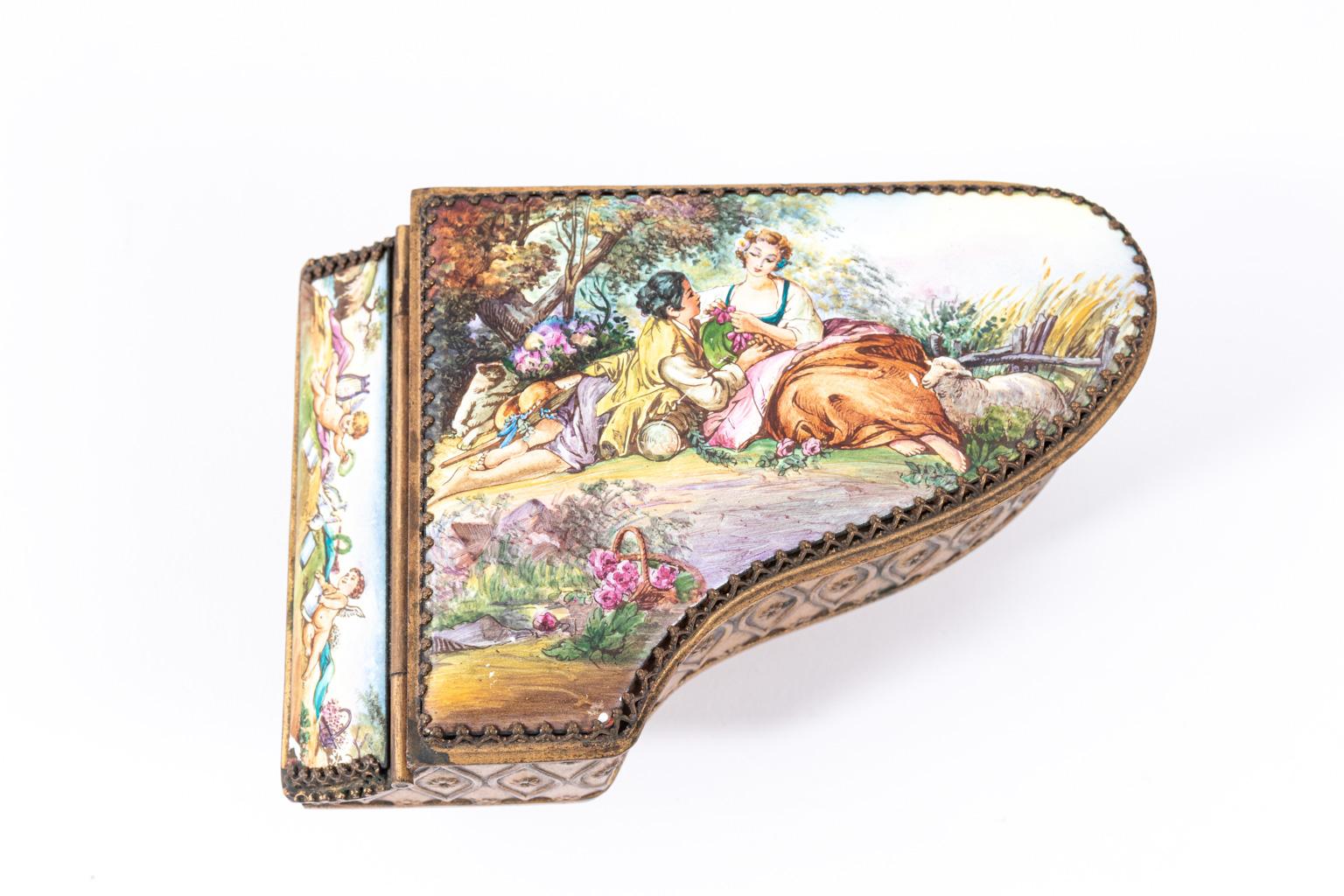 Austrian Hand Painted Music Box 3