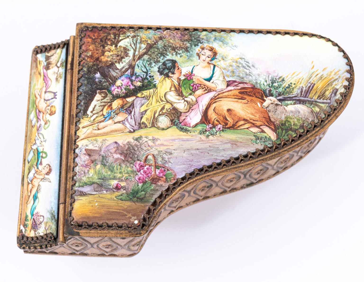 Austrian Hand Painted Music Box 7