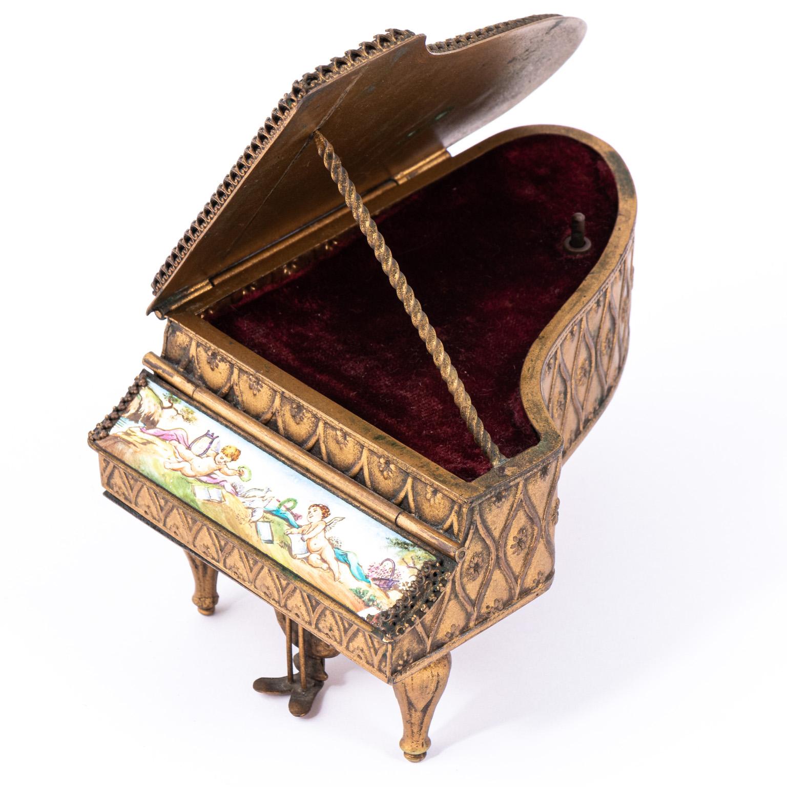 Austrian Hand Painted Music Box 9
