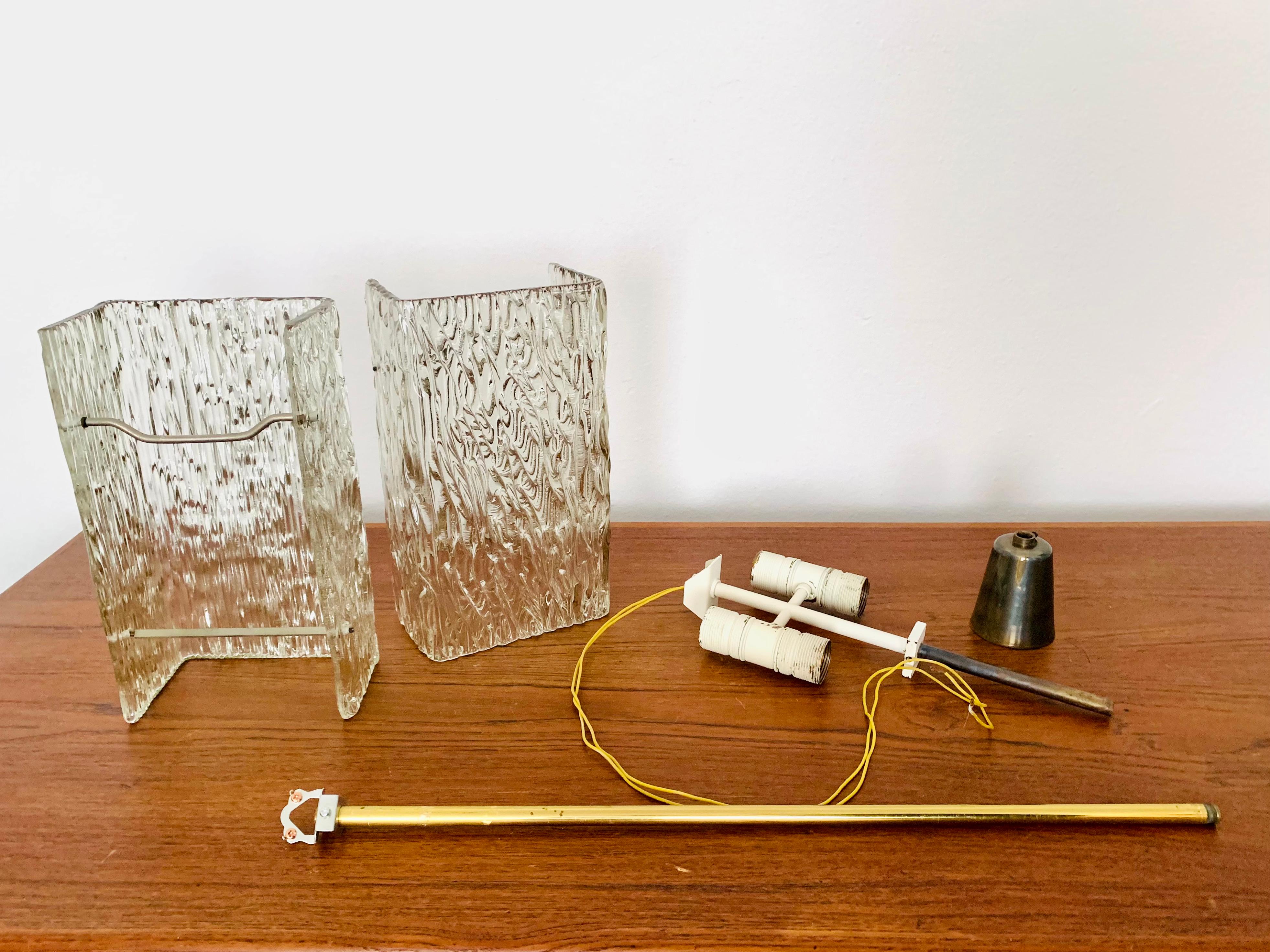 Austrian Ice Glass Chandelier by J.T. Kalmar For Sale 9