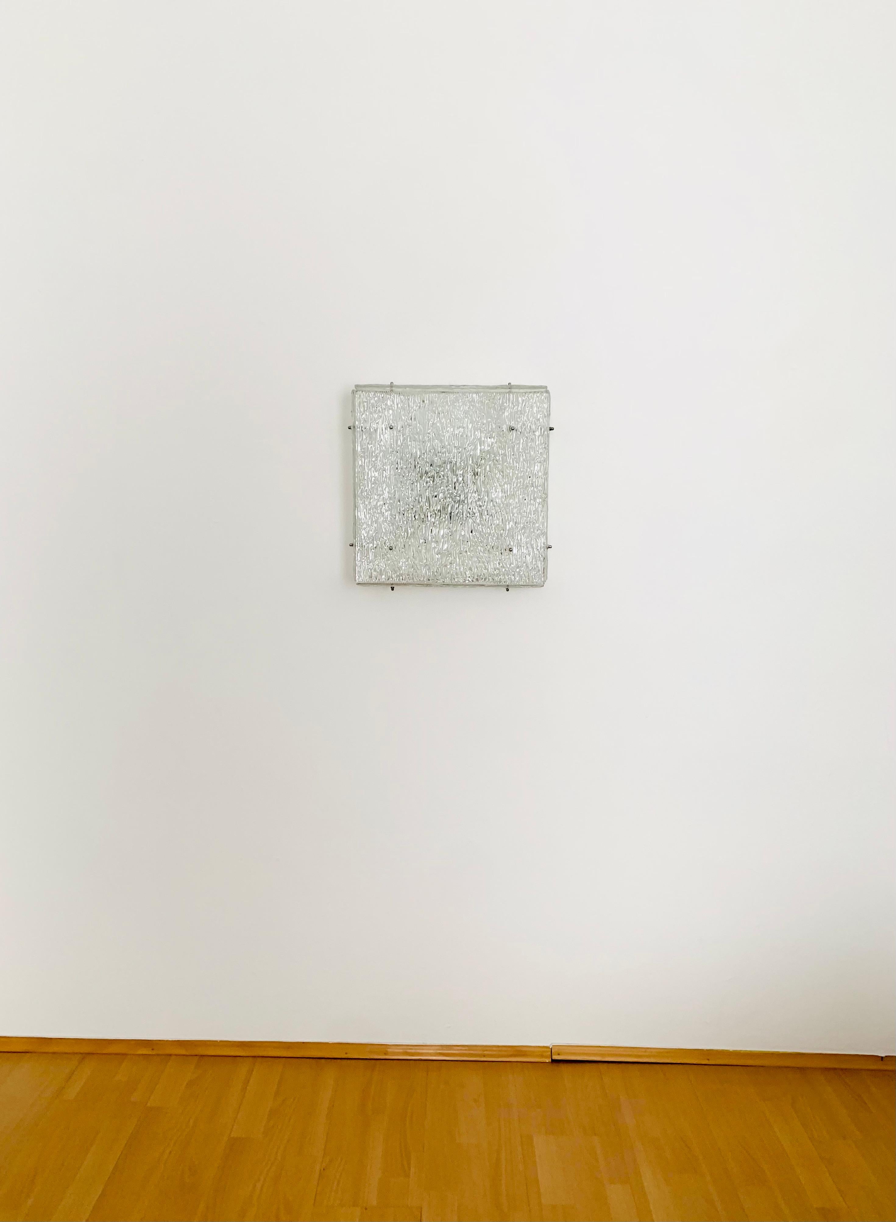Einbauleuchte aus österreichischem Eisglas von J.T. Kalmar im Zustand „Gut“ im Angebot in München, DE