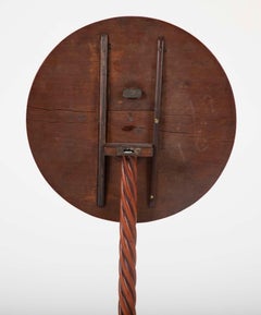 Austrian Inlaid and Carved Wood Side Table