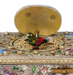 Austrian Jeweled Singing Bird Box