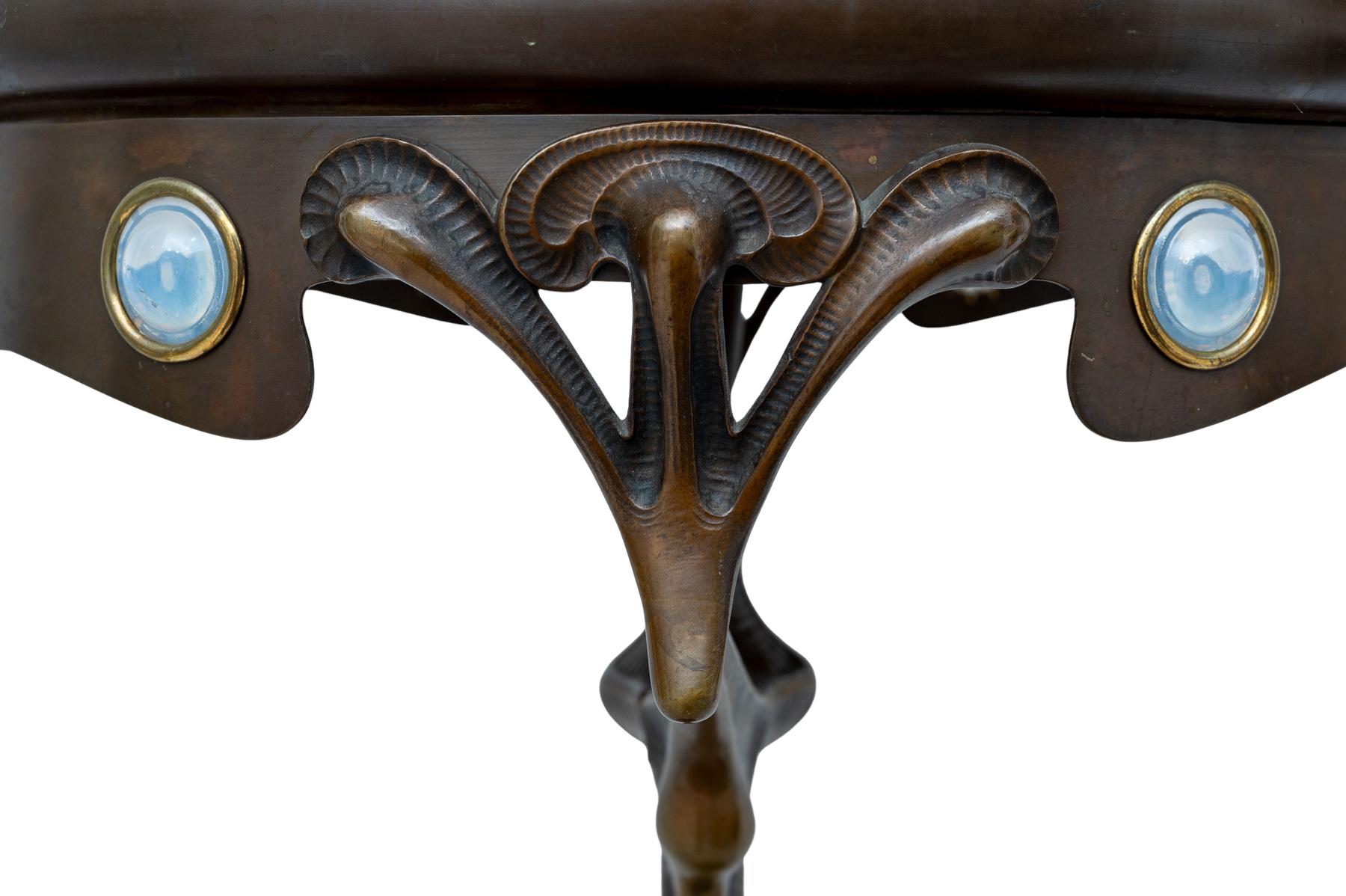 Austrian Jugendstil Table Lamp by Adolf Josef Pohl ca. 1905 In Good Condition In Klosterneuburg, AT