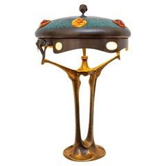 Austrian Jugendstil Table Lamp by Adolf Josef Pohl ca. 1905