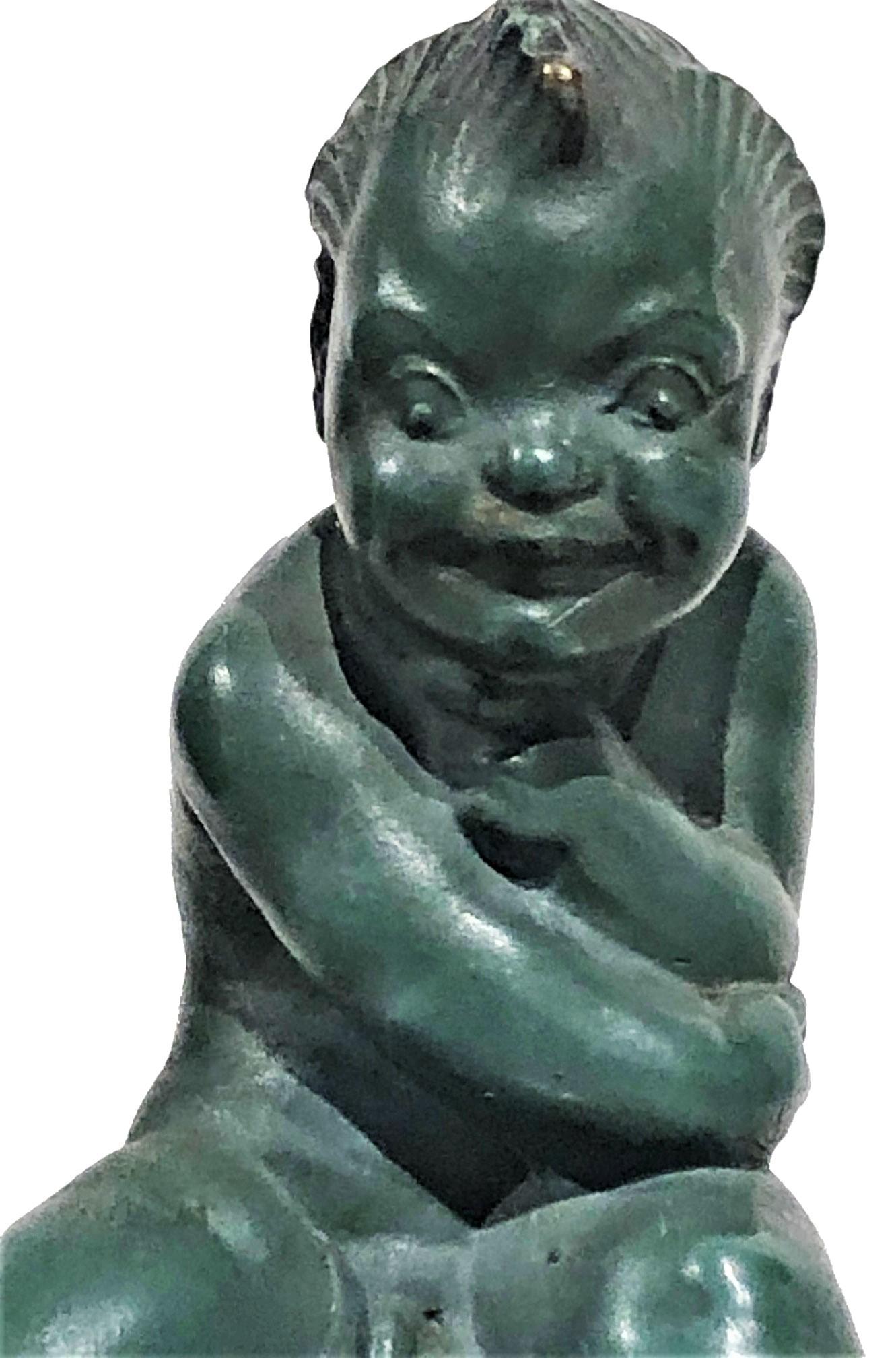 Österreichischer Jugendstil Vienna Bronze Skulptur Briefbeschwerer von Carl Fiala, ca. 1910 im Angebot 2