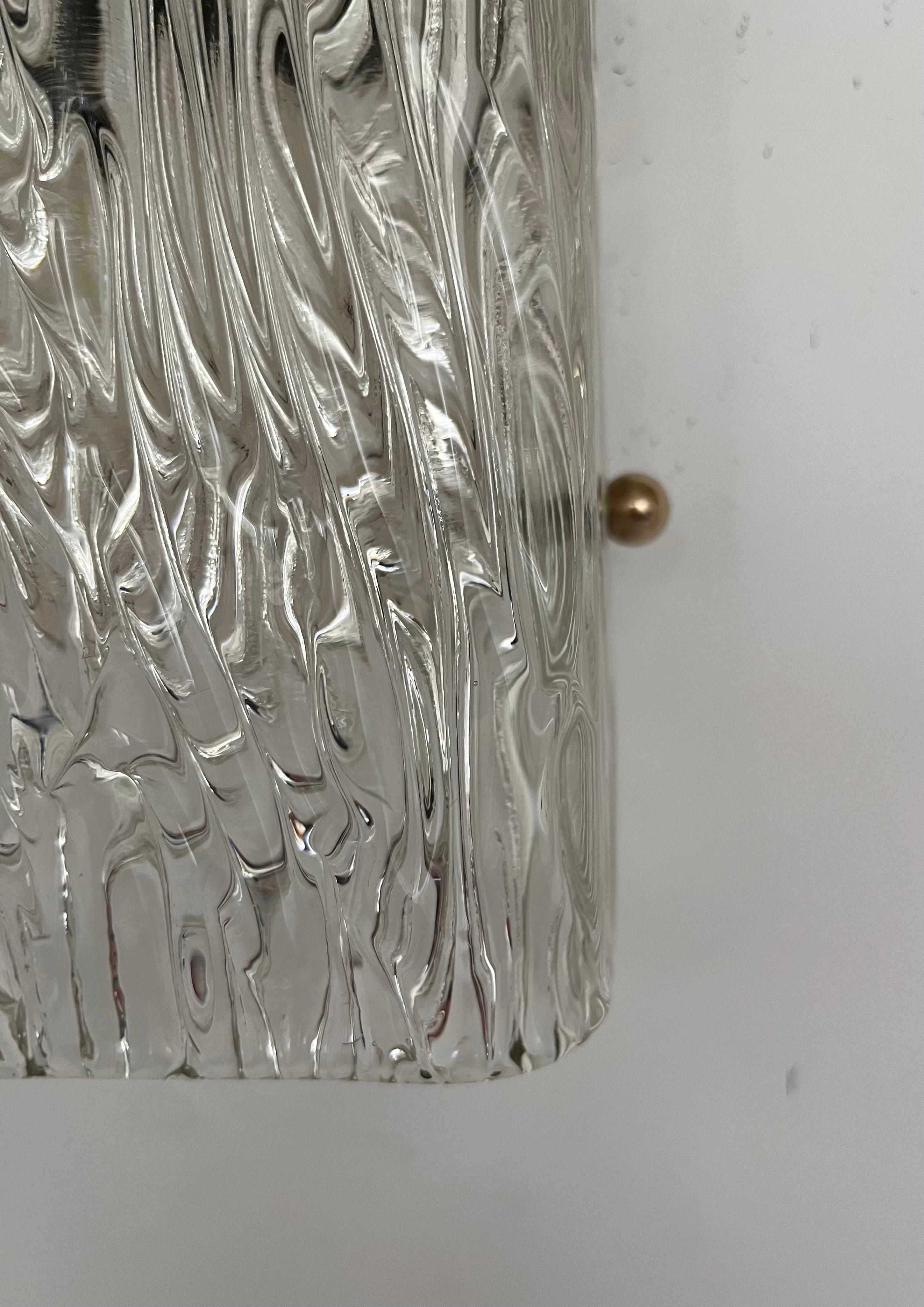 Grande applique murale florale autrichienne de Murano du milieu du siècle dernier par Kalmar Franken, 1970 en vente 3