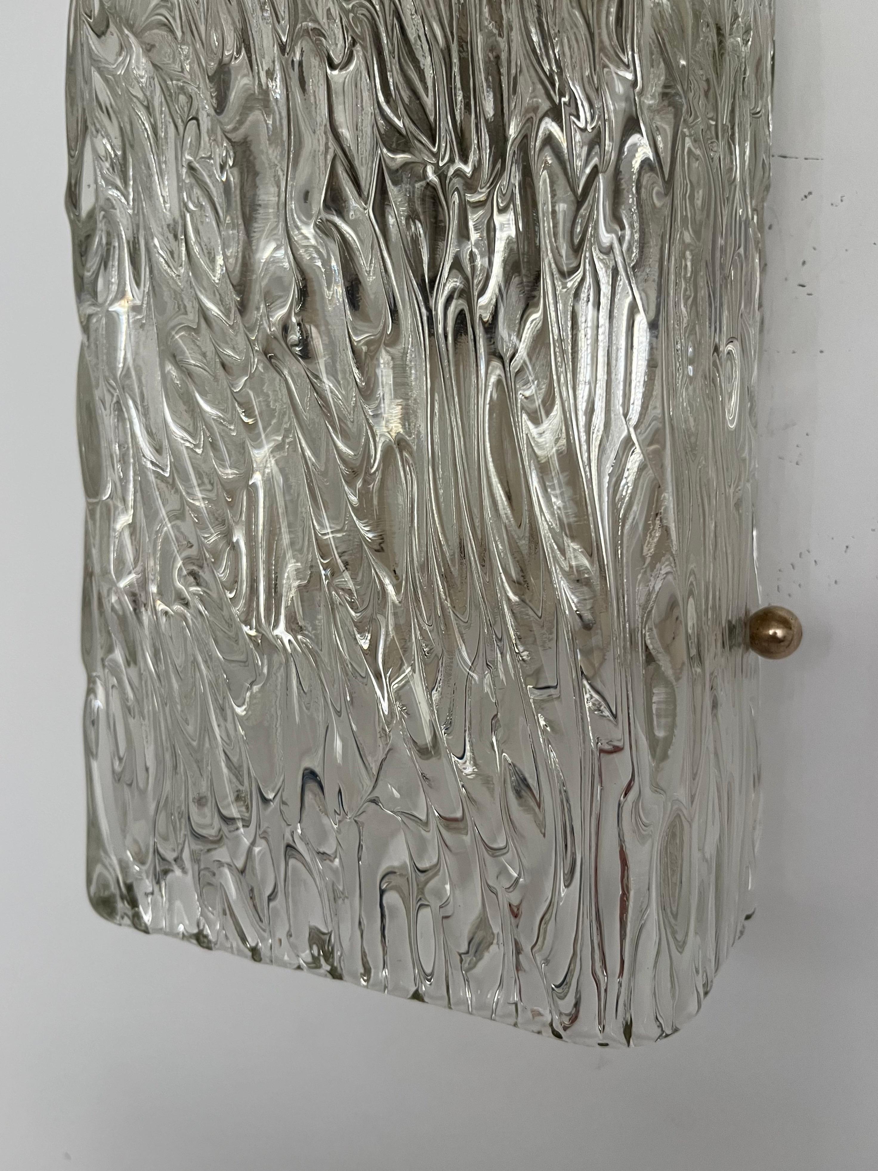 Grande applique murale florale autrichienne de Murano du milieu du siècle dernier par Kalmar Franken, 1970 en vente 5