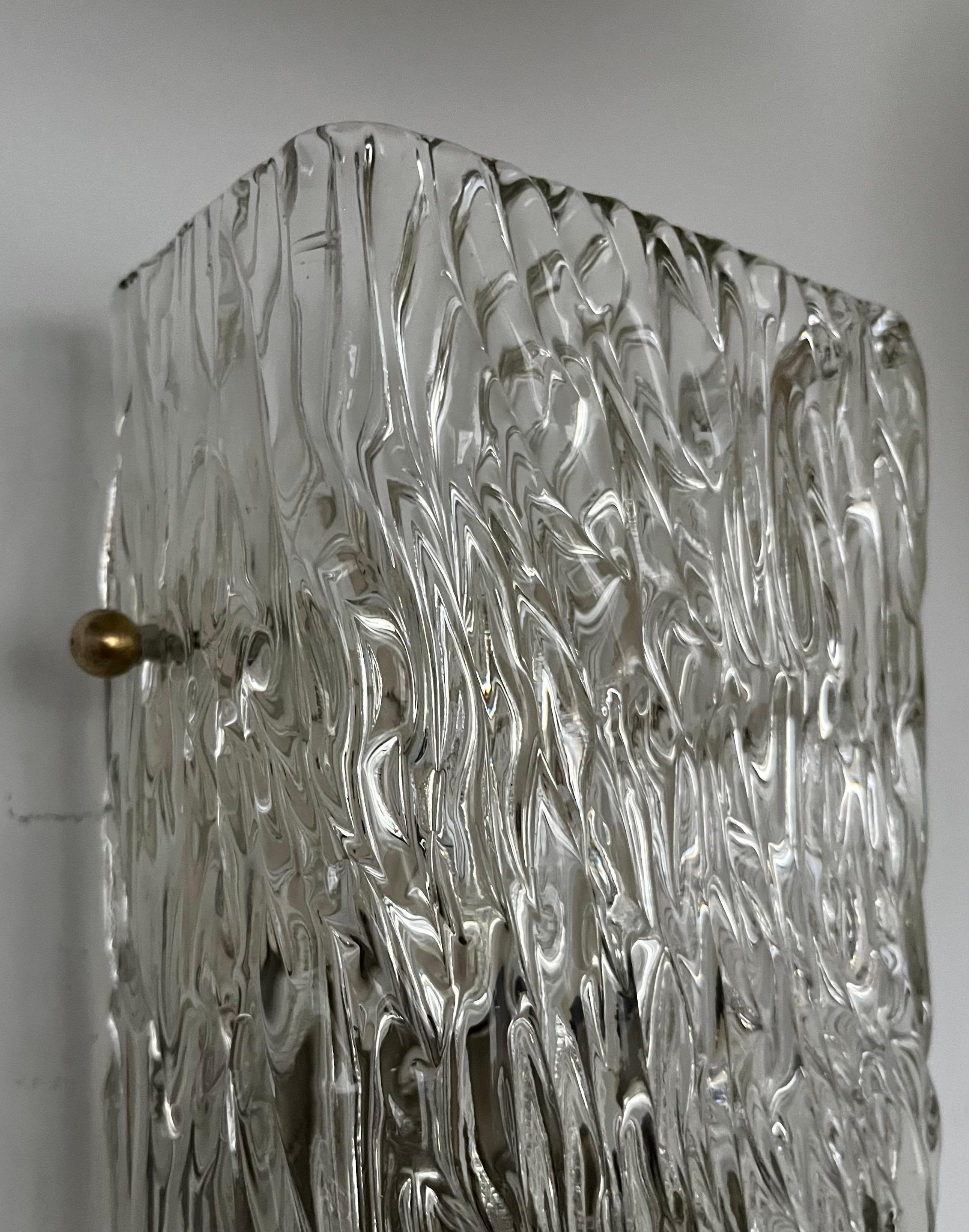 Grande applique murale florale autrichienne de Murano du milieu du siècle dernier par Kalmar Franken, 1970 en vente 7