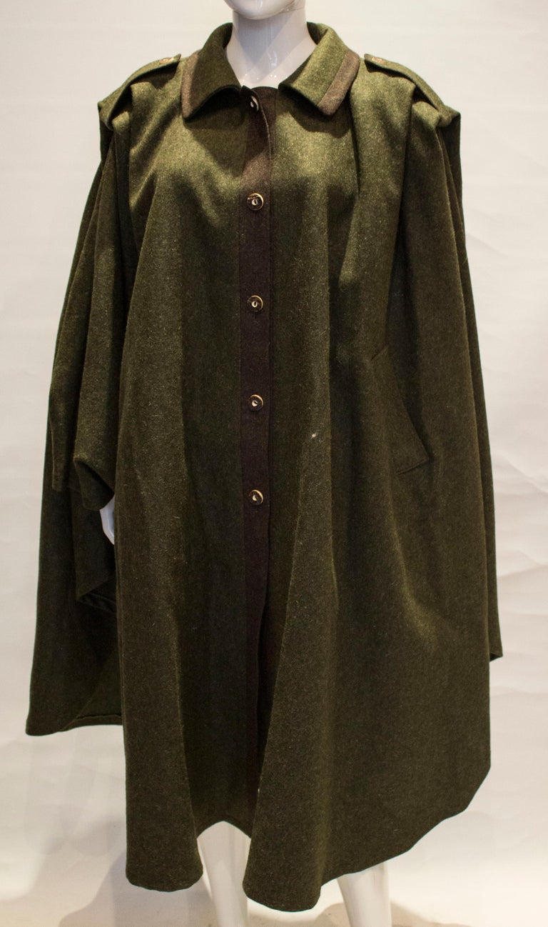 Austrian Loden Cape at 1stDibs | loden cape austria, loden cloak, austrian  capelet coat
