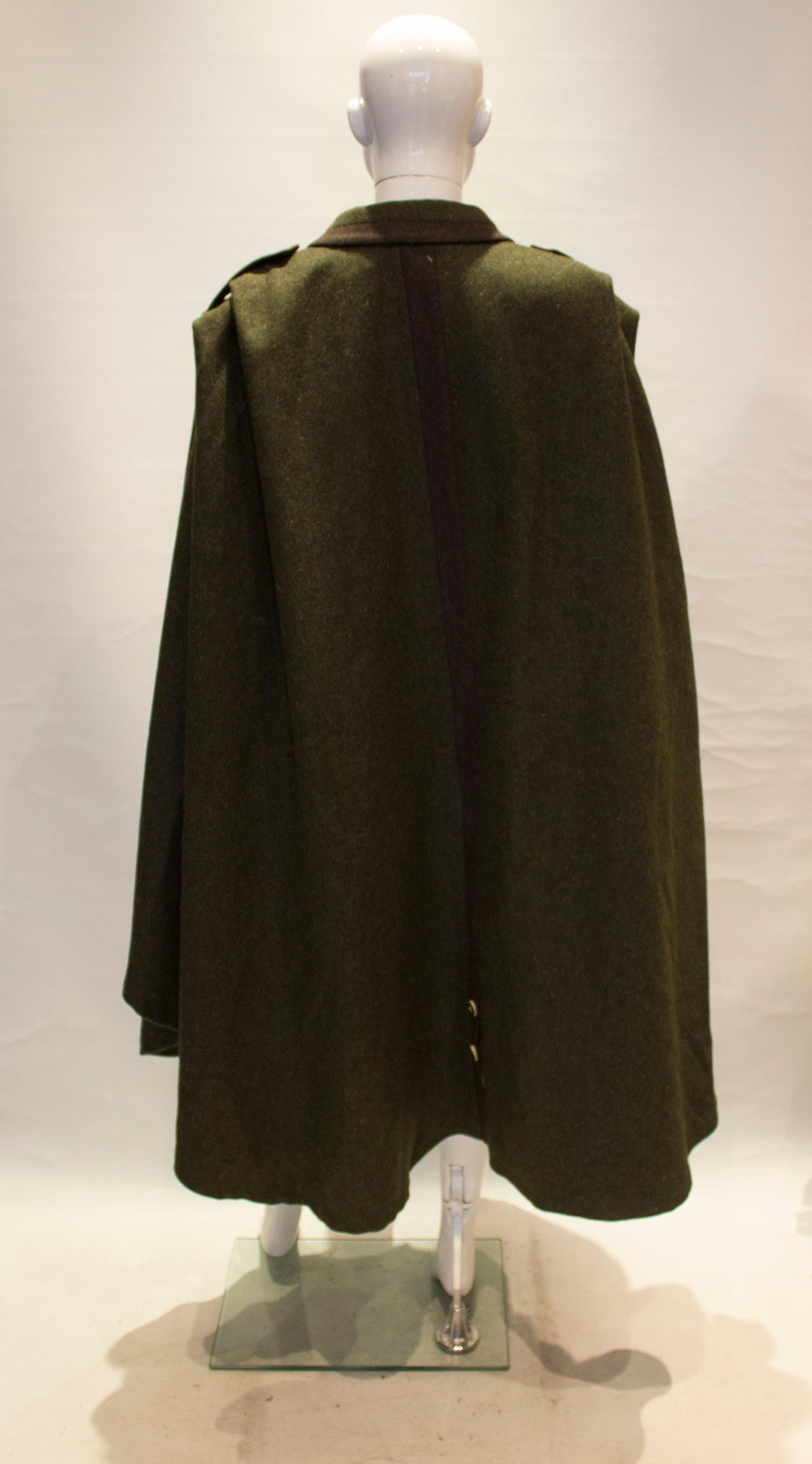 Women's or Men's Austrian Loden Cape