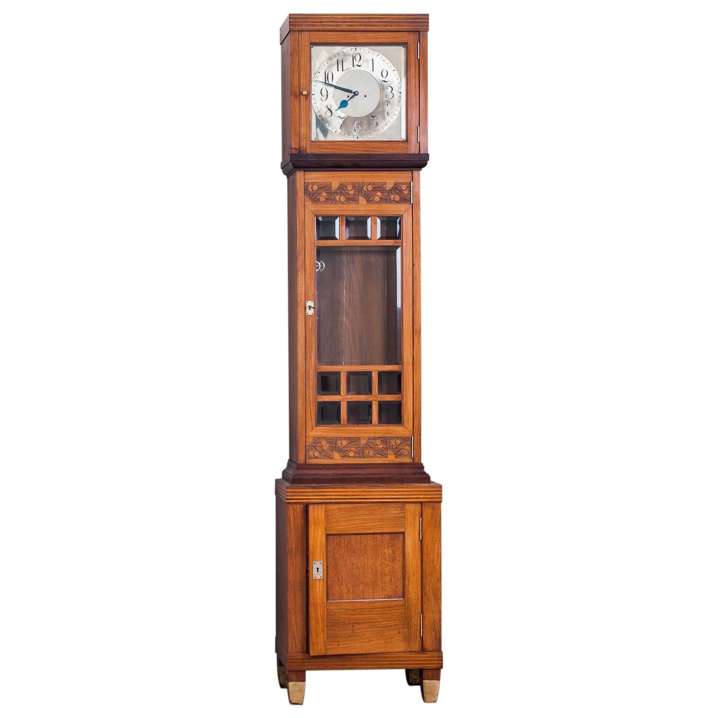 Austrian Long-Case Clock by Koloman Moser for August Ungethüm, 1904 For Sale