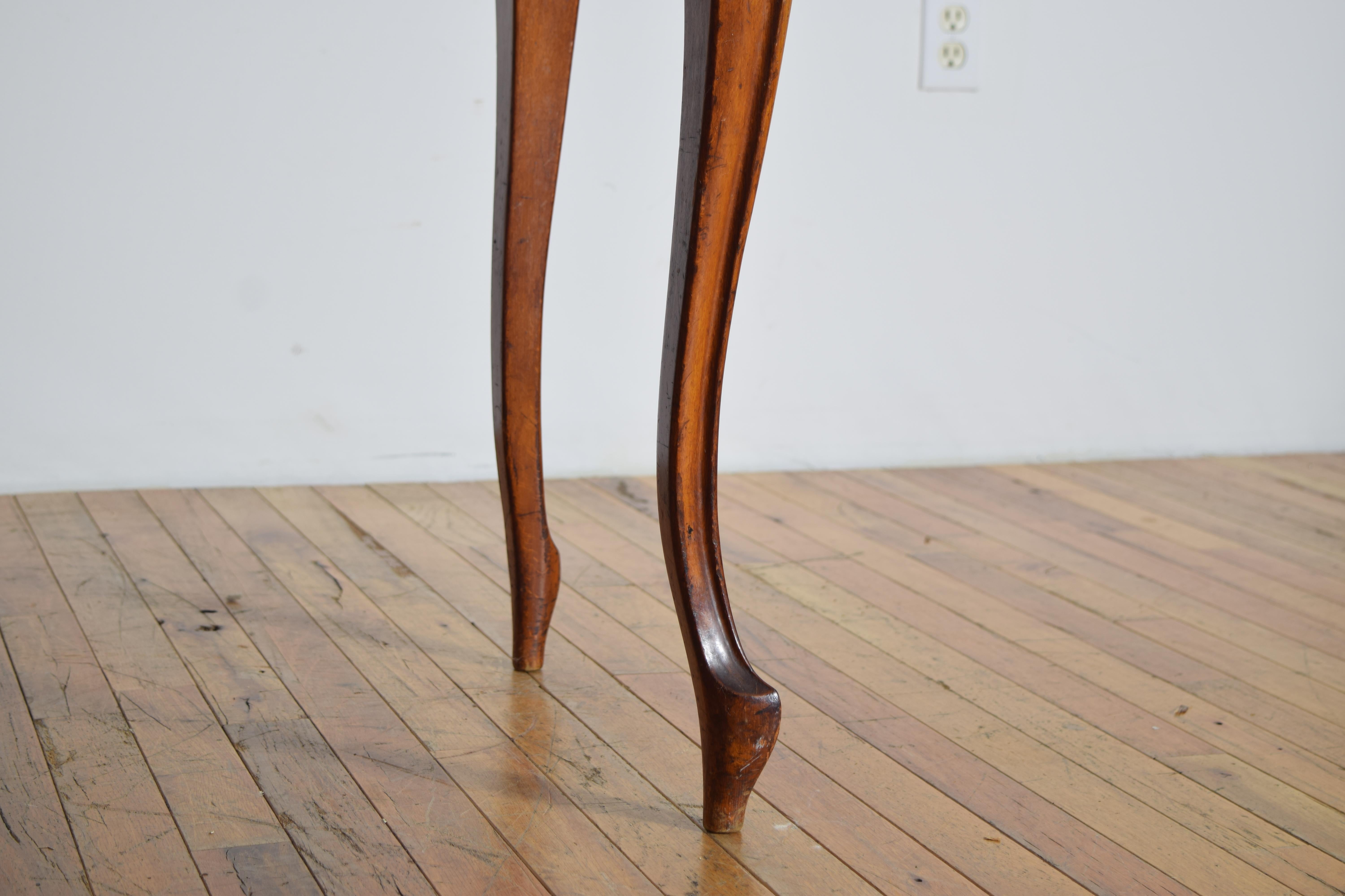 Austrian LXV Style Light Walnut and Leather-Top Writing/Side Table, 19th-20th C. For Sale 6