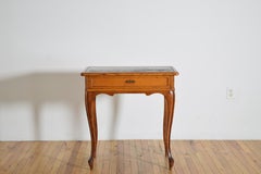 Austrian Louis XV Style Light Walnut and Leather-Top Table, 19th-20th C.