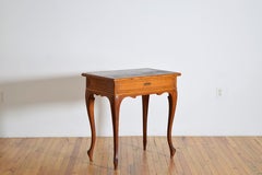 Austrian LXV Style Light Walnut and Leather-Top Writing/Side Table, 19th-20th C.