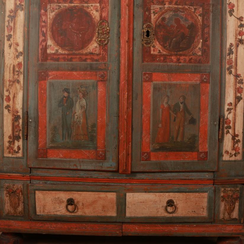 Pine Austrian Marriage Armoire