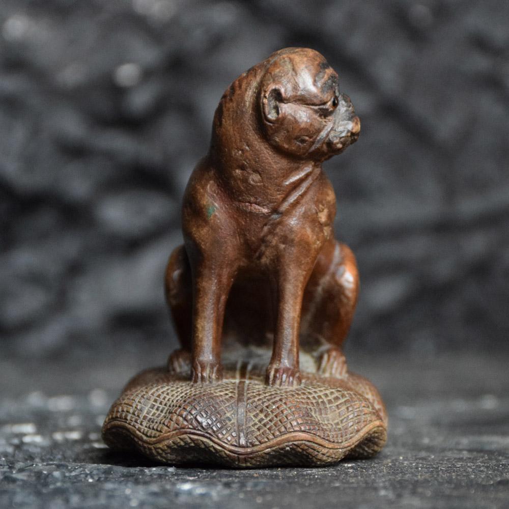 Austrian Mid-19th Century Exceptional Carved Dog Statue 5