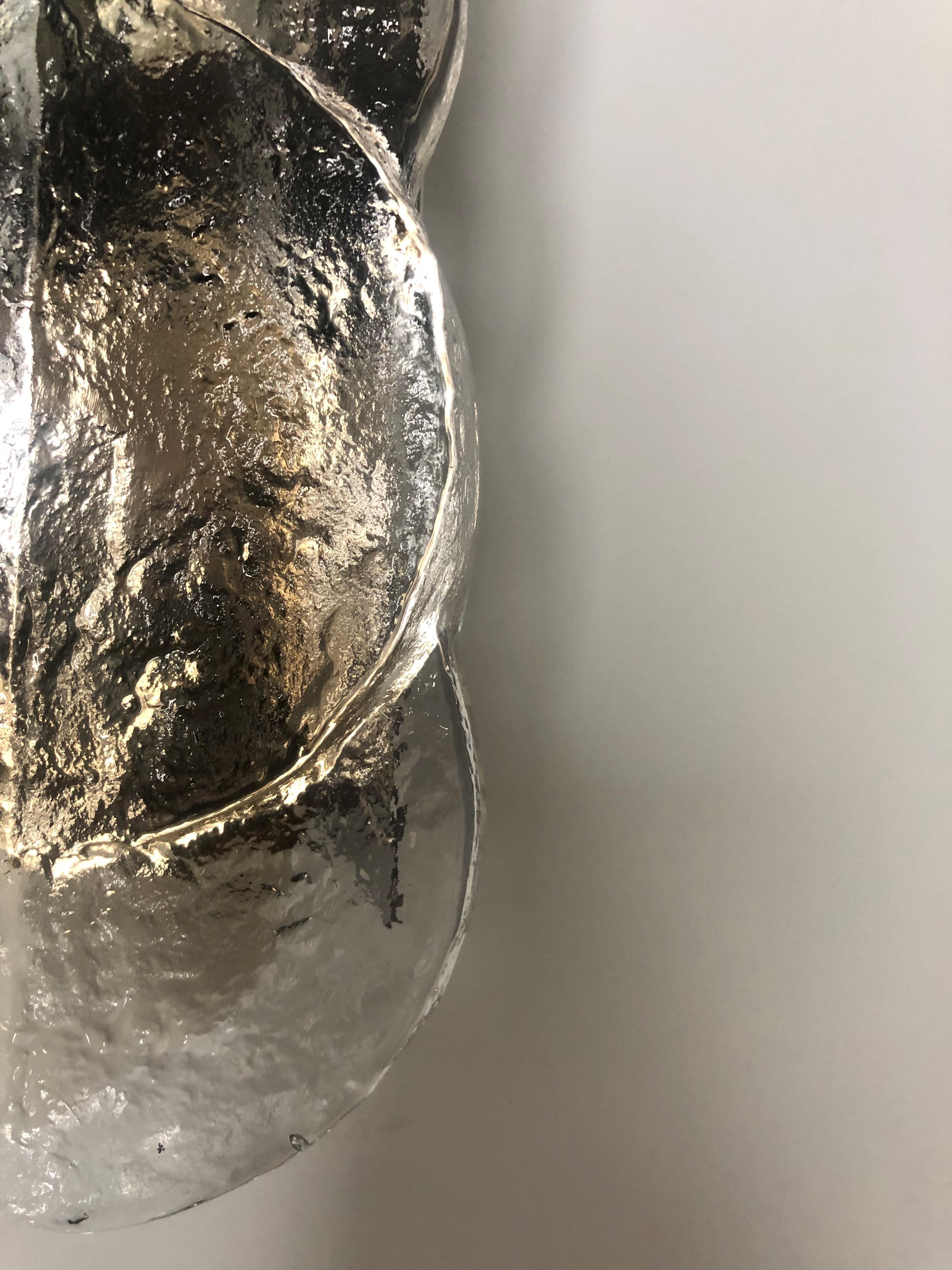 Applique murale autrichienne mi-siècle Citrus en verre de Murano par Kalmar, 1970 en vente 5