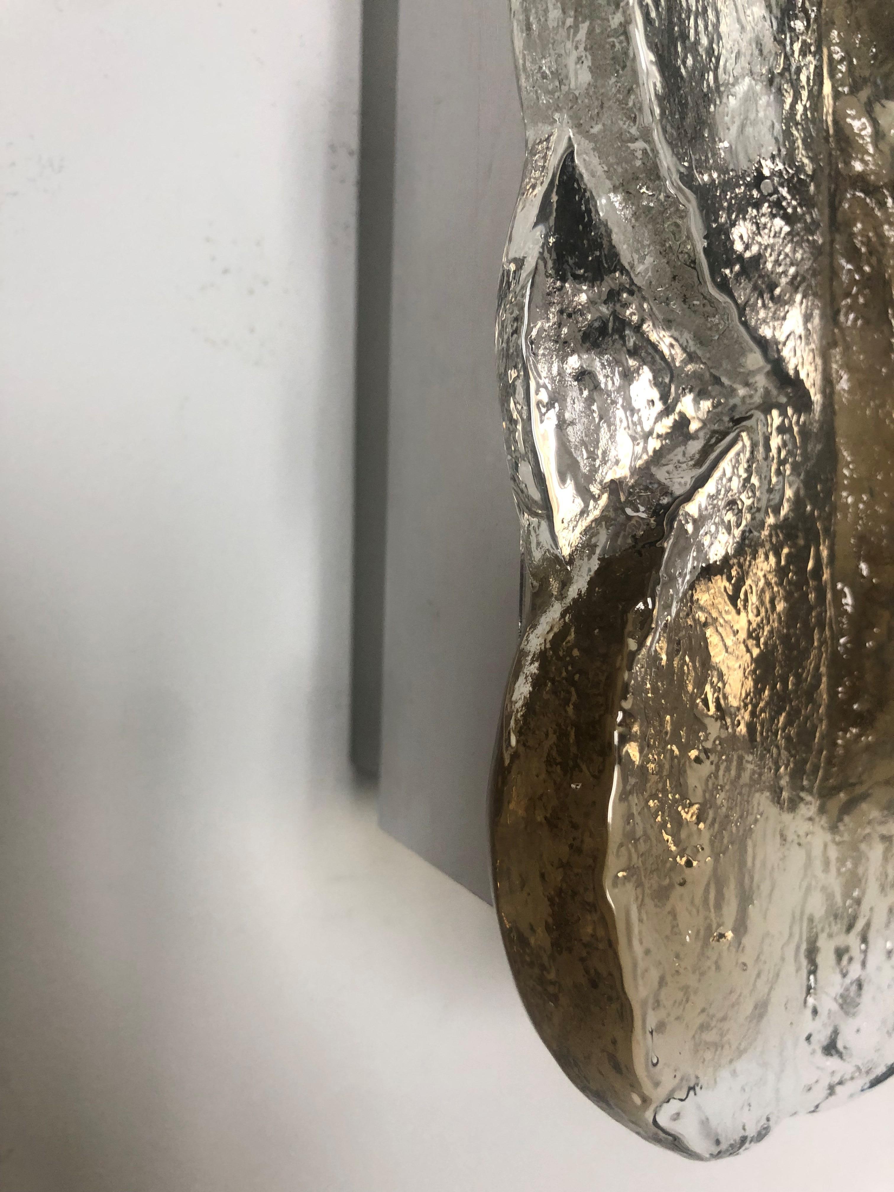 Métal Applique murale autrichienne mi-siècle Citrus en verre de Murano par Kalmar, 1970 en vente