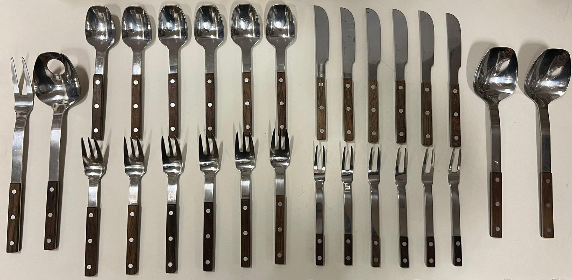 Austrian mid-century cutlery for six people by Amboss, 1960s  2