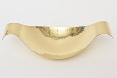 Austrian Hand-Hammered Brass Bowl By Werkstatte Hagenauer Mid Century Modern