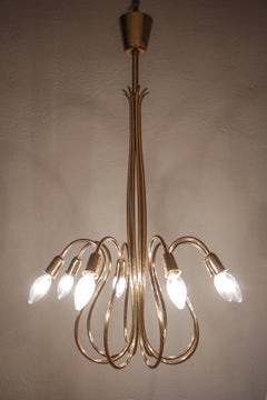 Austrian Mid-Century Octopus Chandelier Attributed to J.T. Kalmar, 1950s