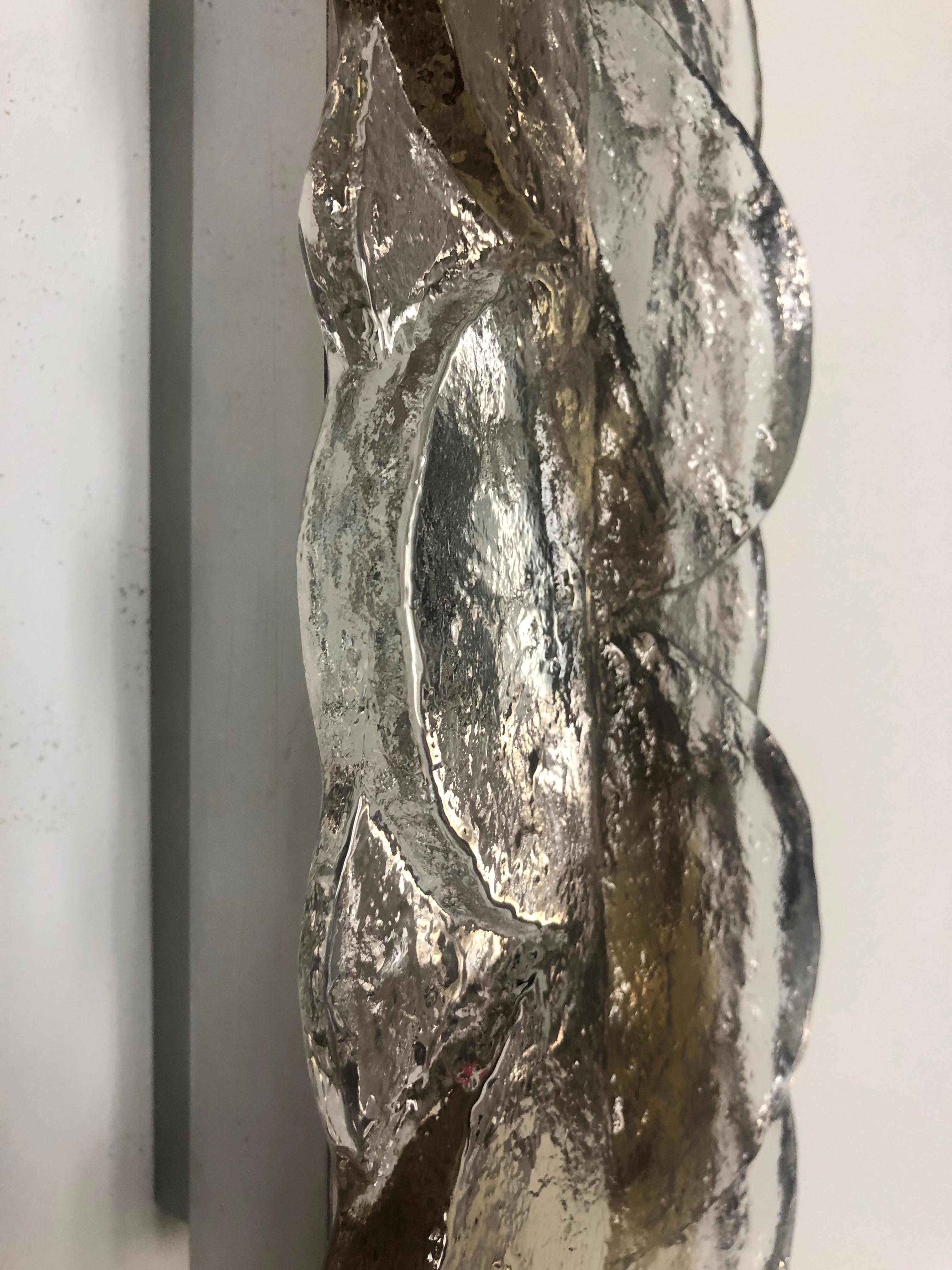 Paire d'appliques murales autrichiennes du milieu du siècle dernier en verre de Murano Citrus par Kalmar, 1970 en vente 6