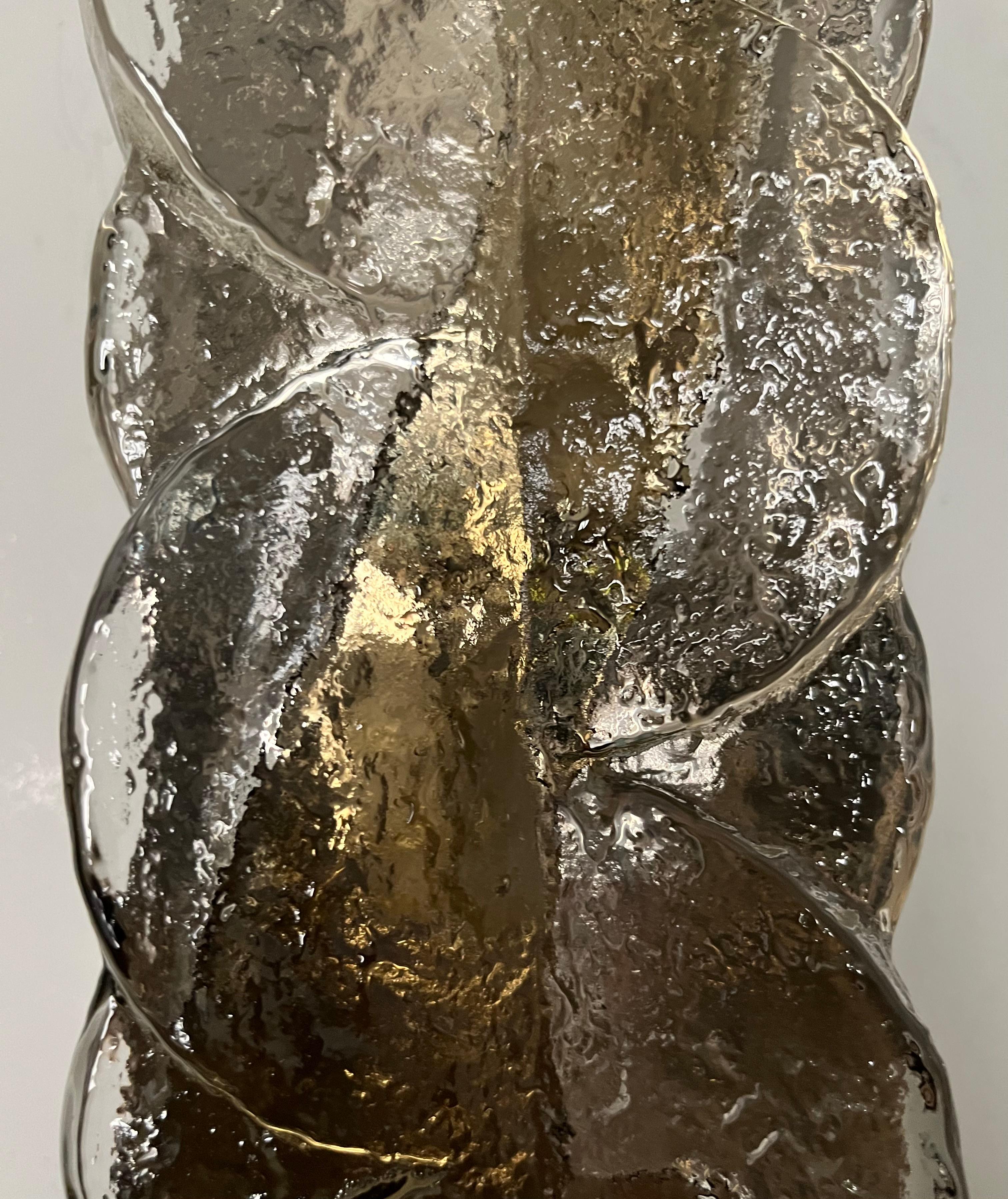 Paire d'appliques murales autrichiennes du milieu du siècle dernier en verre de Murano Citrus par Kalmar, 1970 en vente 12