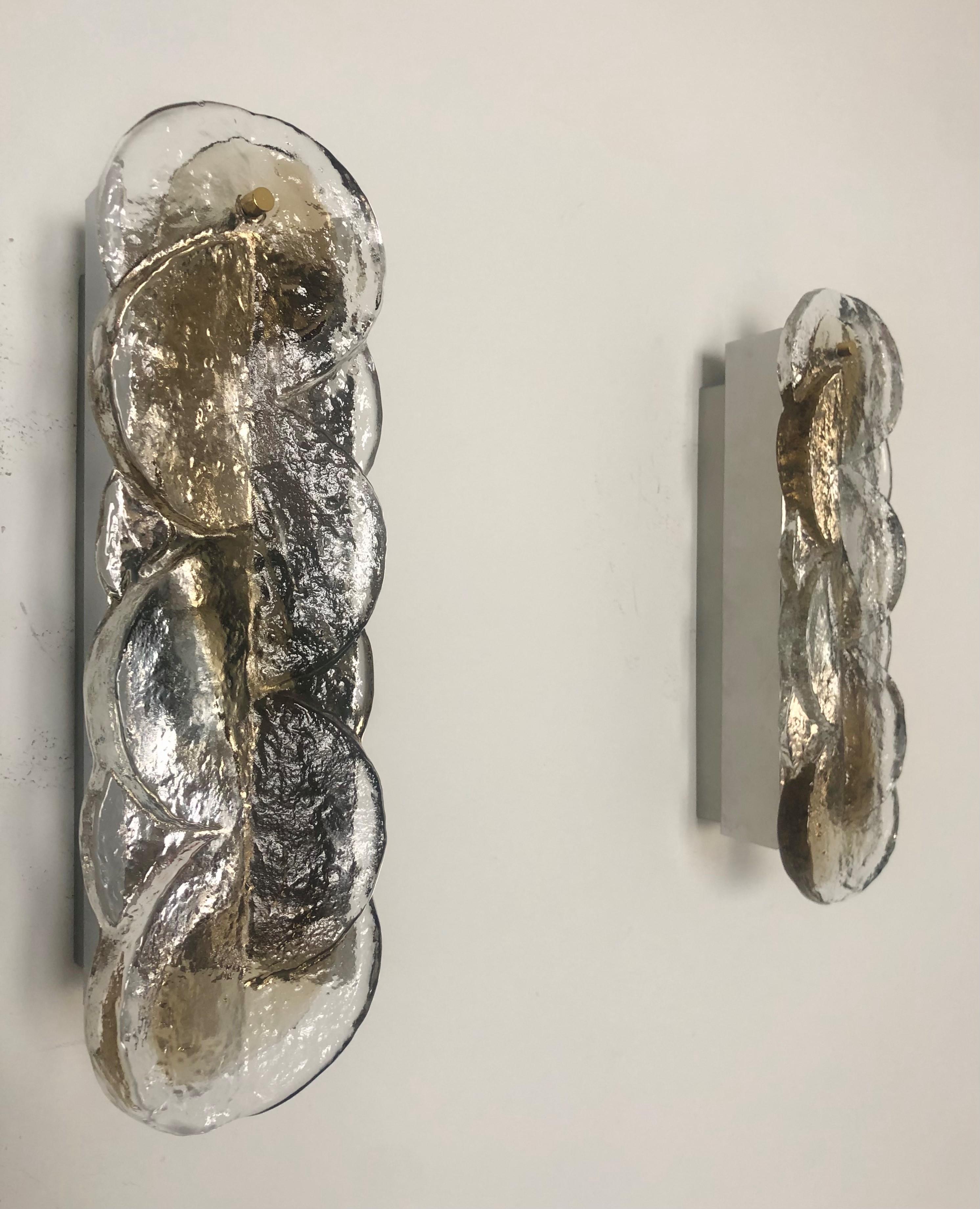 Splendide lampade da parete austriache di metà secolo 