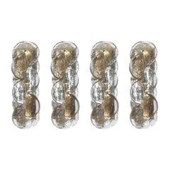 Austrian Mid-Century Set of Four Murano "Citrus" Wall Sconces by Kalmar, 1970s