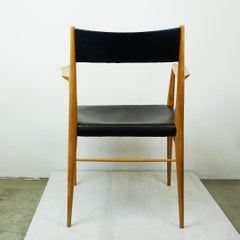 Austrian Midcentury Beechwood Triennale Arm Chair by Anna-Lülja Praun