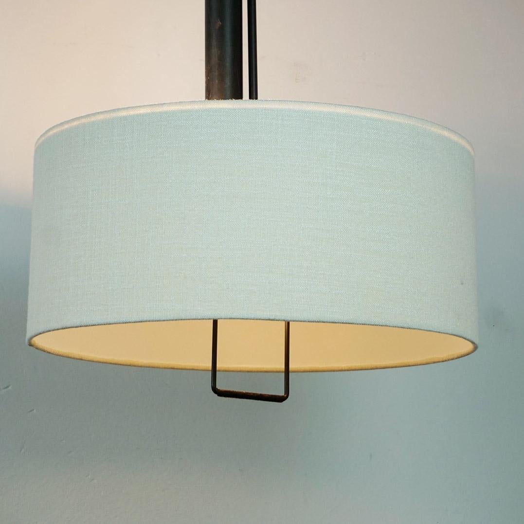 Autrichien Midcentury  Contrepoids en métal noir  Lampe suspendue par J.T. Kalmar en vente 7