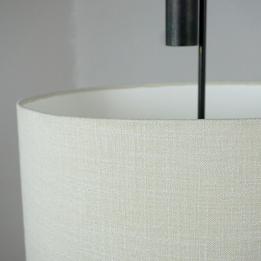 Autrichien Midcentury  Contrepoids en métal noir  Lampe suspendue par J.T. Kalmar en vente 1