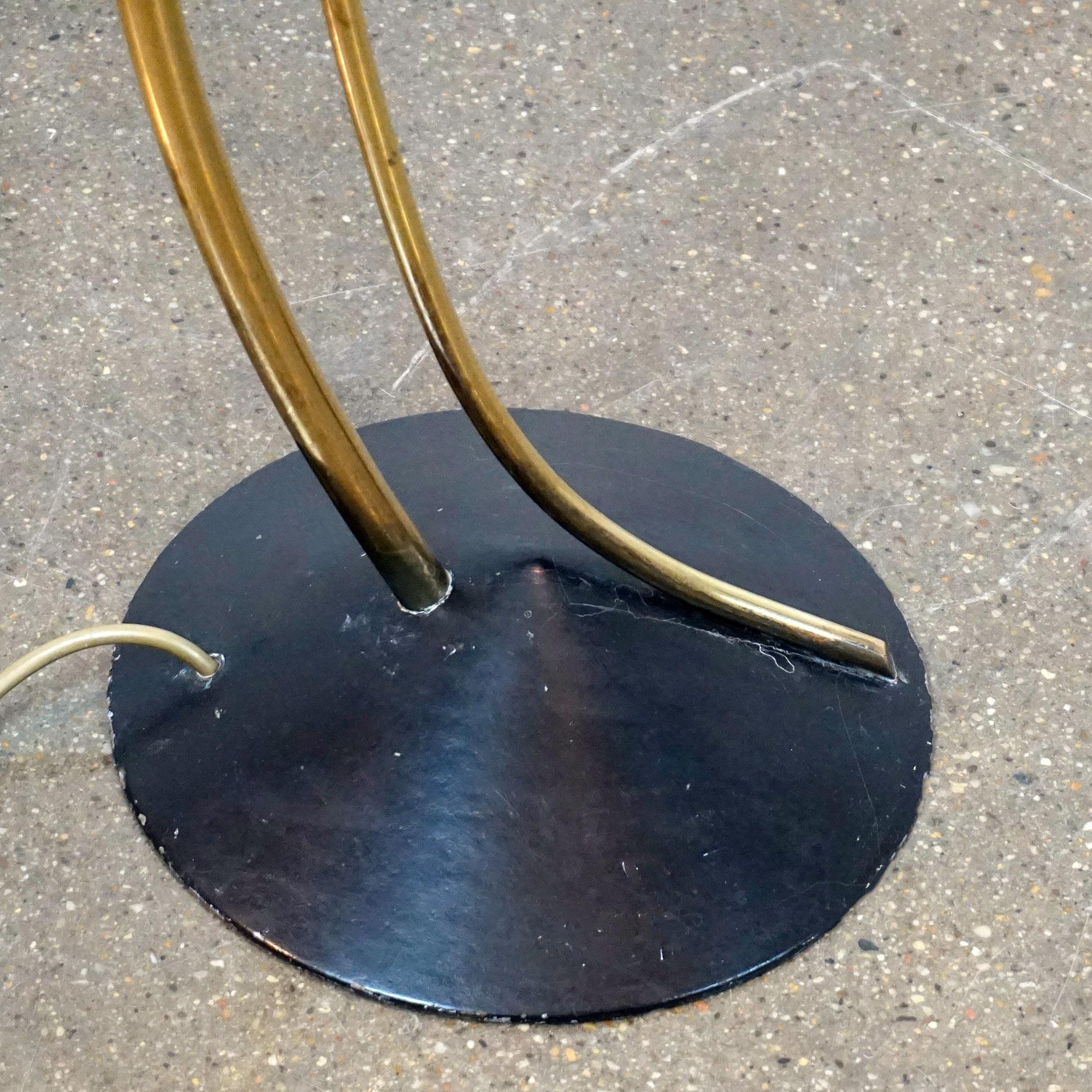 Mid-20th Century Austrian Midcentury Brass Floor Lamp in the Style of Rupert Nikoll