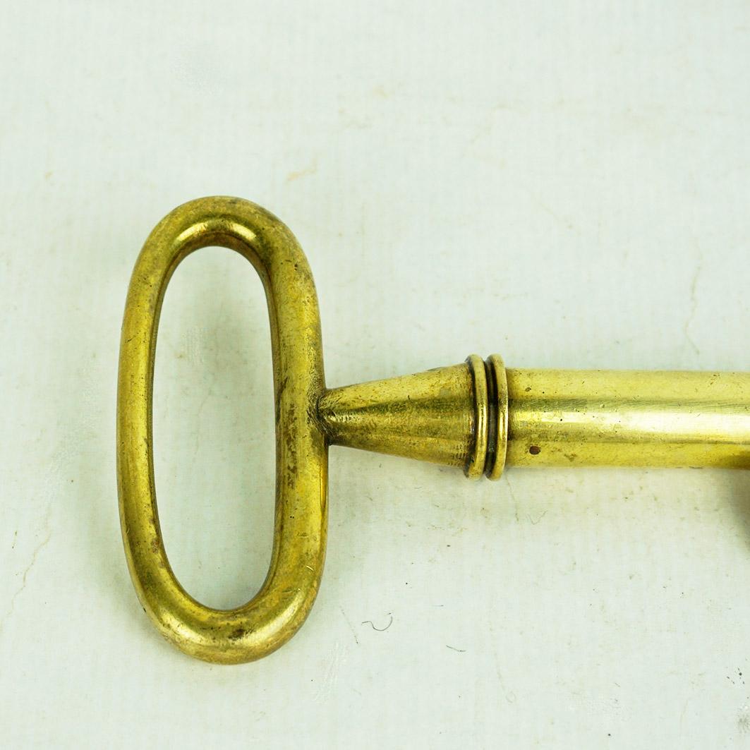 Mid-Century Modern Austrian Midcentury Brass Key Corc Screw or Bottle Opener by Carl Auböck For Sale